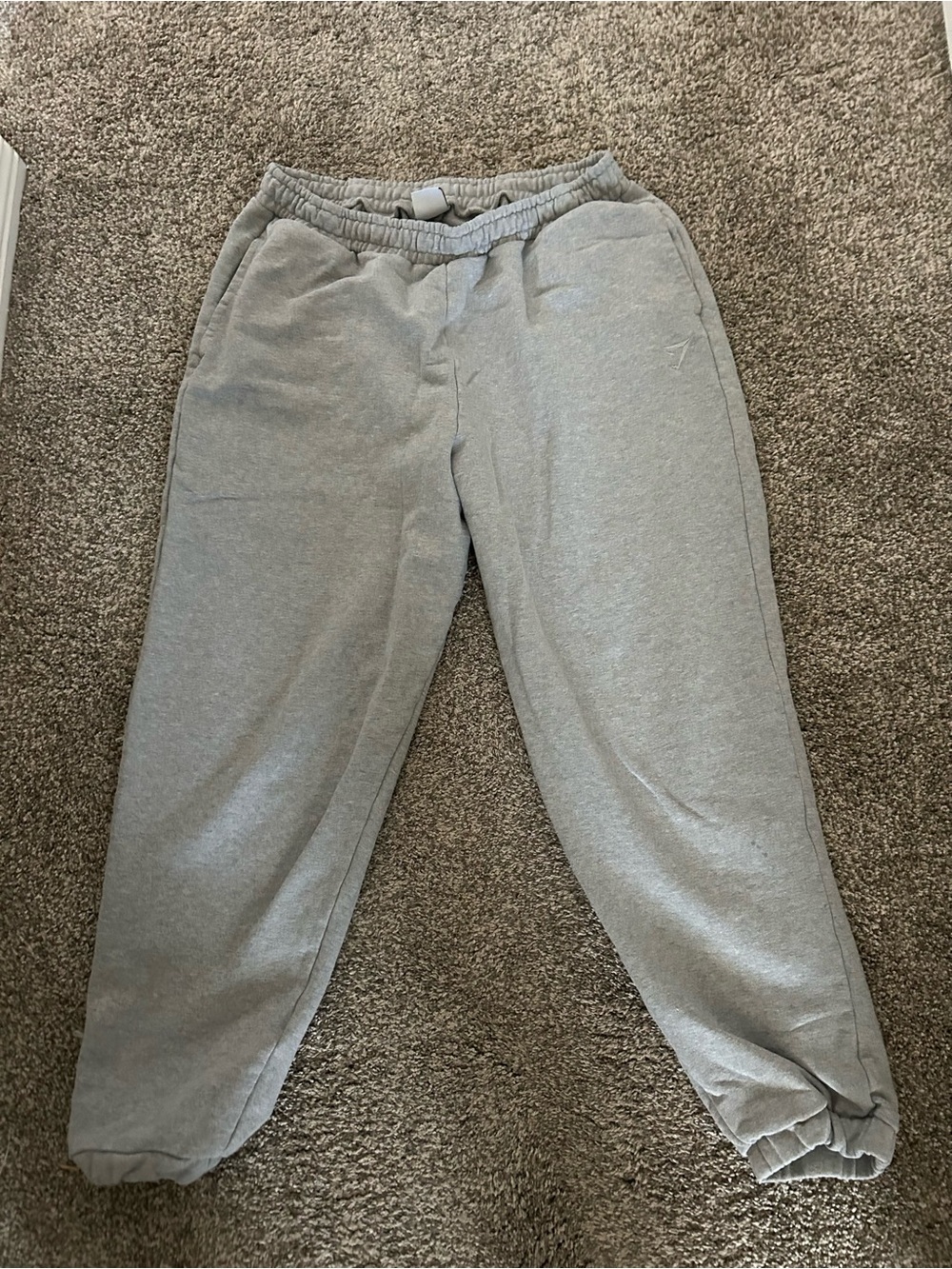 Gymshark Light Gray Drawstring Joggers